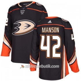 Män Ishockey Anaheim Ducks Tröja Josh Manson 42 Adidas 2017-2018 Svart Authentic